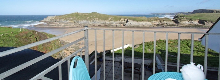 Enjoy sea views in Newquay